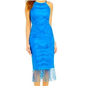 Gianni Bini Midi Lace Dress with Tassels Size 0